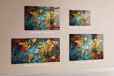 Magnetisch wandbord Een wereld van chaos