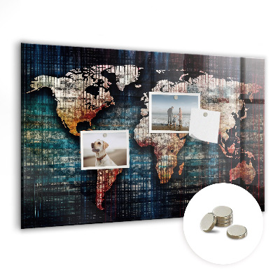 Memobord keuken Lineaire kaart