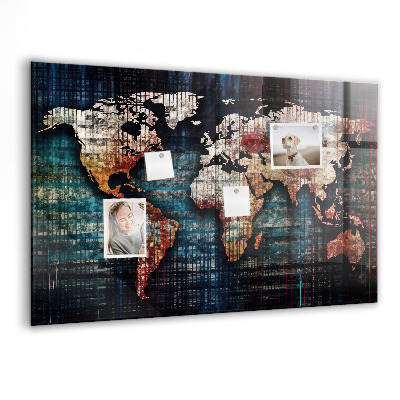 Memobord keuken Lineaire kaart