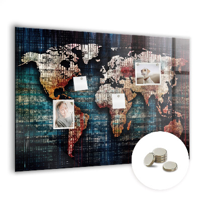 Memobord keuken Lineaire kaart