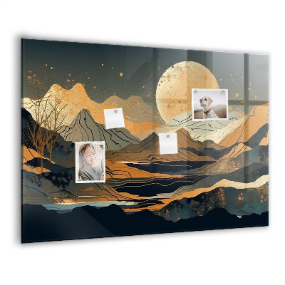 Magnet board Abstract landschap