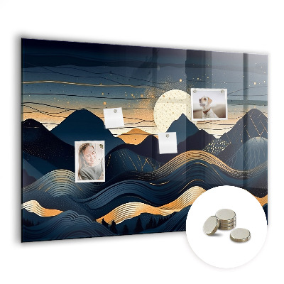 Magnetisch wandbord Zonsonderganglandschap