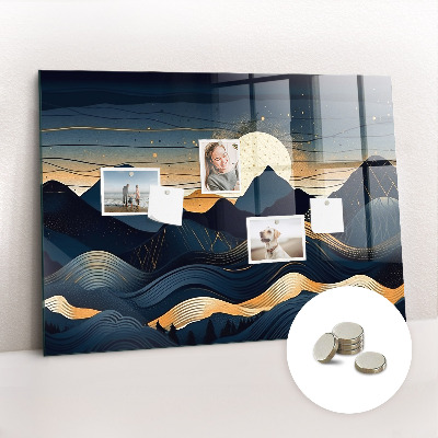 Magnetisch wandbord Zonsonderganglandschap