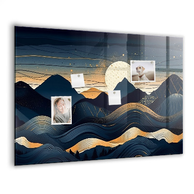 Magnetisch wandbord Zonsonderganglandschap