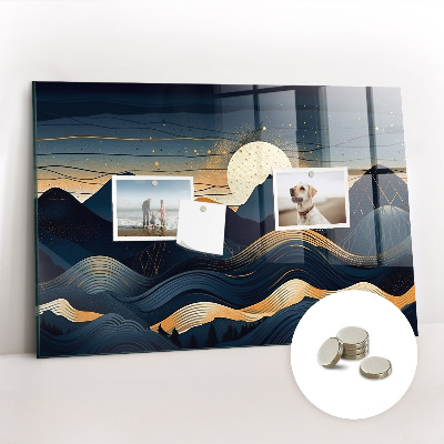 Magnetisch wandbord Zonsonderganglandschap