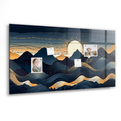 Magnetisch wandbord Zonsonderganglandschap