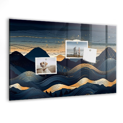 Magnetisch wandbord Zonsonderganglandschap