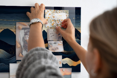 Magnetisch wandbord Zonsonderganglandschap