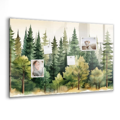 Magnet board Boslandschap