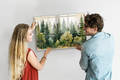 Magnet board Boslandschap