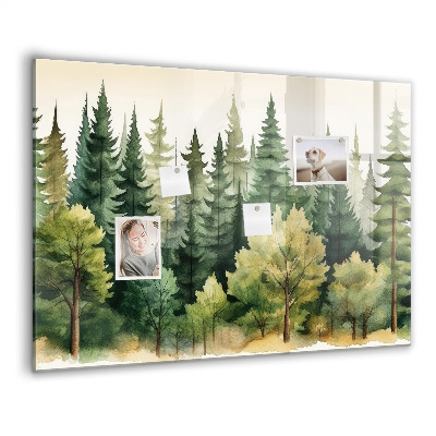 Magnet board Boslandschap