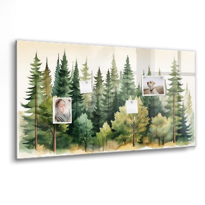 Magnet board Boslandschap