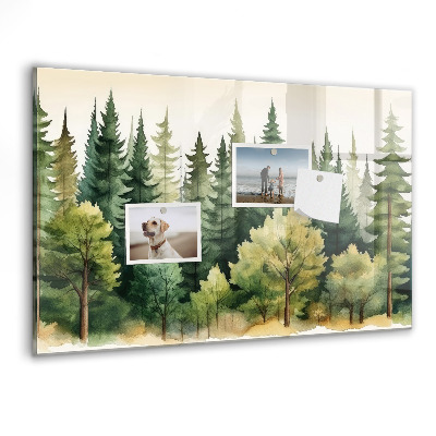 Magnet board Boslandschap