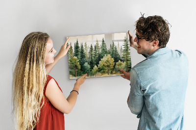 Magnet board Boslandschap