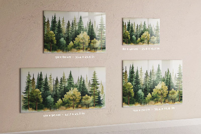 Magnet board Boslandschap