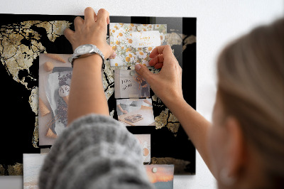 Magnetisch wandbord Wereldkaart van droogte