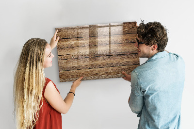 Magnet board Houten planken