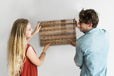 Magnet board Houten planken