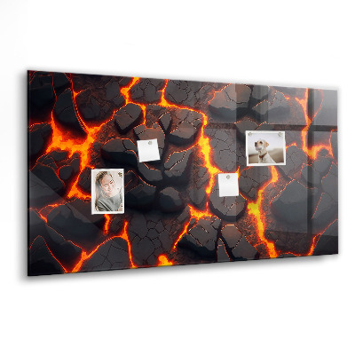 Memobord keuken Lavavulkaan