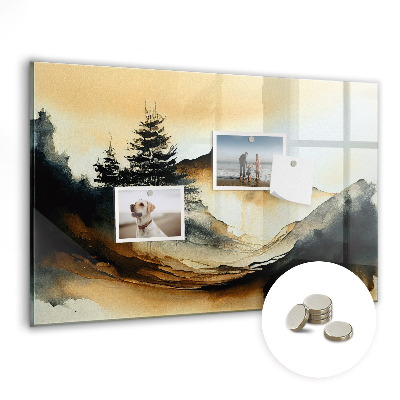 Magnet board Abstract landschap