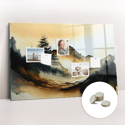 Magnet board Abstract landschap
