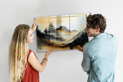 Magnet board Abstract landschap