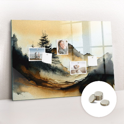 Magnet board Abstract landschap