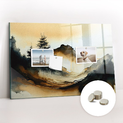 Magnet board Abstract landschap