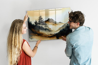 Magnet board Abstract landschap