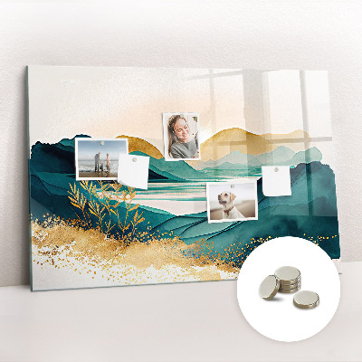 Magnetisch wandbord Berglandschap