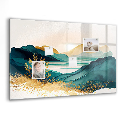 Magnetisch wandbord Berglandschap
