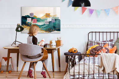 Magnetisch wandbord Berglandschap