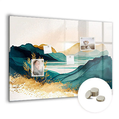 Magnetisch wandbord Berglandschap