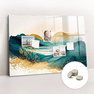 Magnetisch wandbord Berglandschap