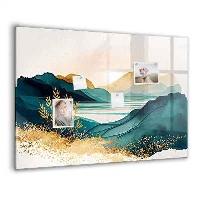 Magnetisch wandbord Berglandschap