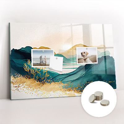 Magnetisch wandbord Berglandschap