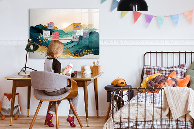 Magnetisch wandbord Berglandschap