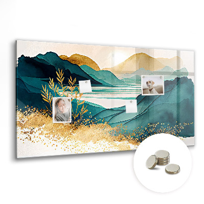Magnetisch wandbord Berglandschap