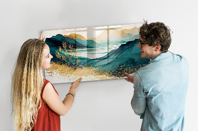 Magnetisch wandbord Berglandschap