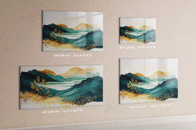 Magnetisch wandbord Berglandschap