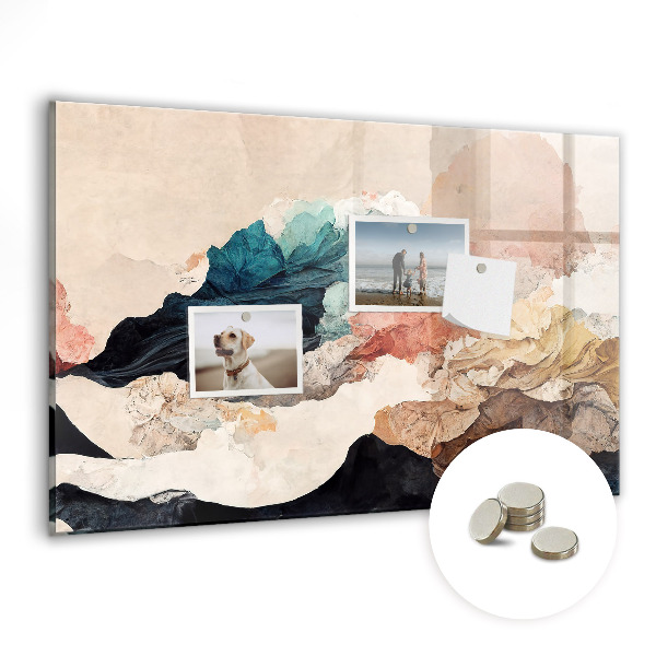 Memobord keuken Abstract landschap