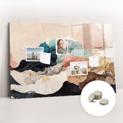 Memobord keuken Abstract landschap