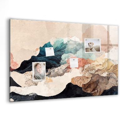 Memobord keuken Abstract landschap