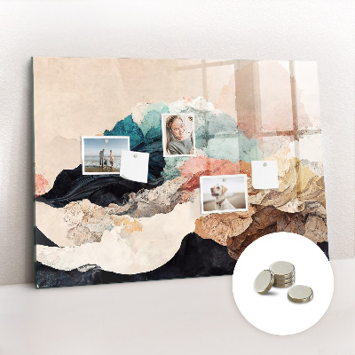 Memobord keuken Abstract landschap