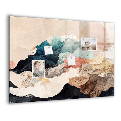 Memobord keuken Abstract landschap
