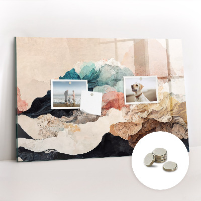 Memobord keuken Abstract landschap
