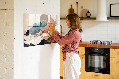 Memobord keuken Abstract landschap