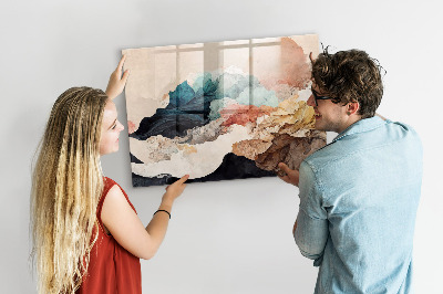 Memobord keuken Abstract landschap