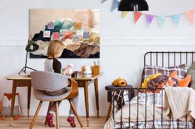 Memobord keuken Abstract landschap