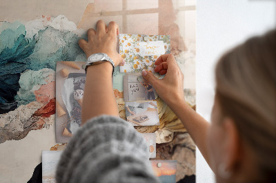 Memobord keuken Abstract landschap